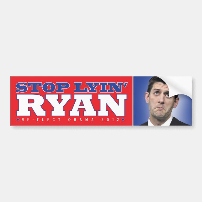 Lyin Paul Ryan bildekal (Framsidan)