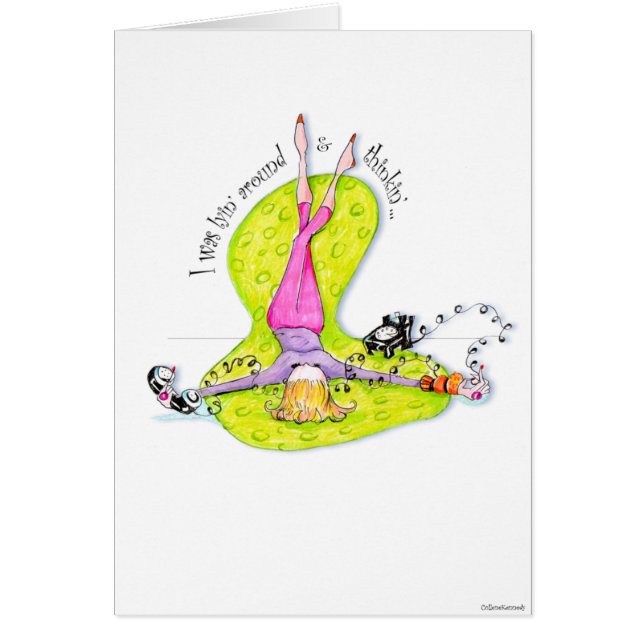 lyingaround hälsningskort (Framsidan)