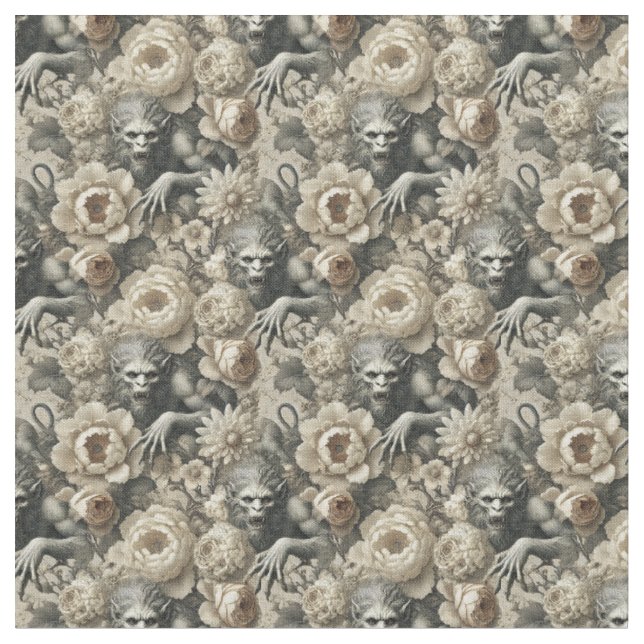 Lykantropisk senor - Gothic Dense Tile Tyg (Närbild)