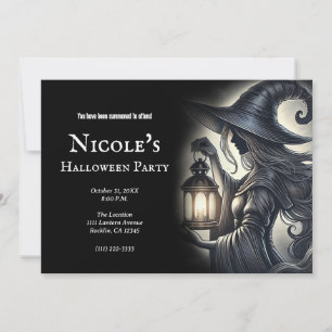Lykt Trollkarl Halloweenfest  Inbjudningar