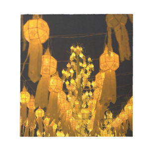 Lykta för Loi Krathong-festivalen. Anteckningsblock