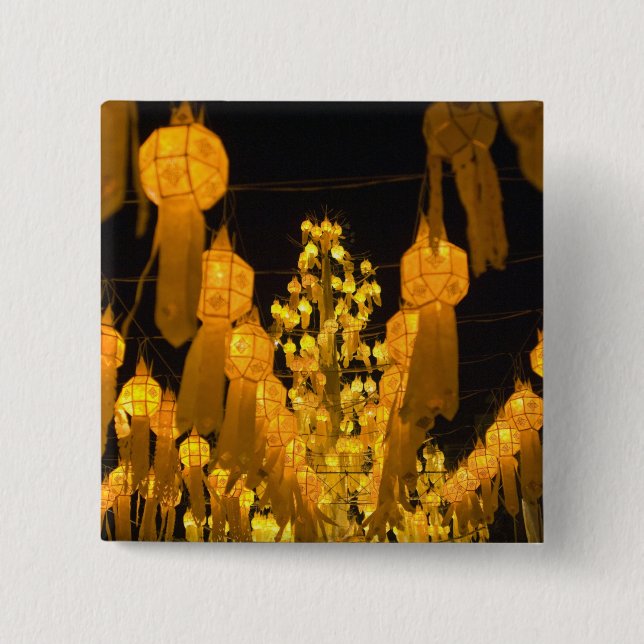 Lykta för Loi Krathong-festivalen. Knapp (Framsida)