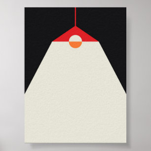 Lykta - Moody minimalistisk vägg Poster