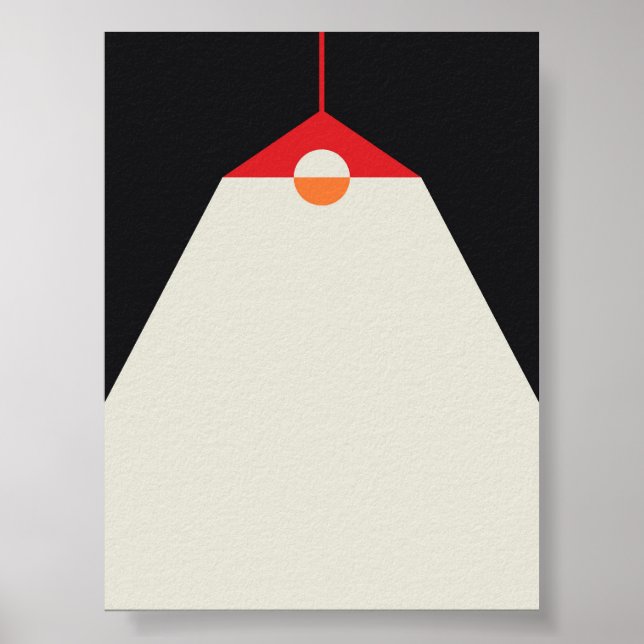 Lykta - Moody minimalistisk vägg Poster (Framsidan)