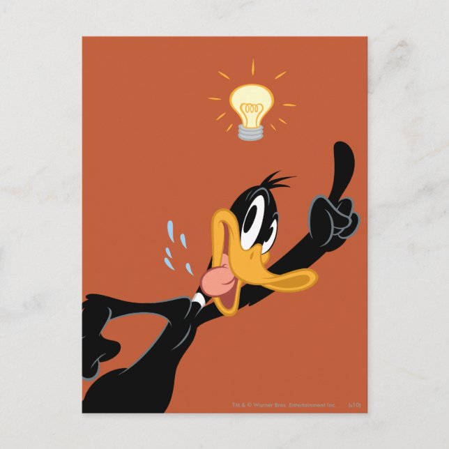 Lyktkolv över DAFFY ANKA™s huvud Vykort (Framsida)