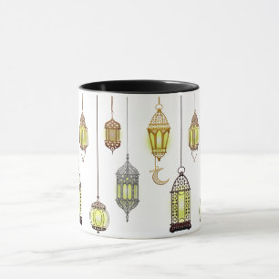 Lyktor Ramadan Mubarak Orientalisk Arabisk Muslims Mugg
