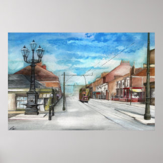 Lyktorna Thornaby 5 och brickan - POSTER