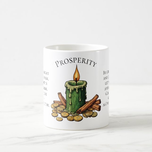 Lyktramandelljus och kanel Pengatrollformel Mugg (Center)