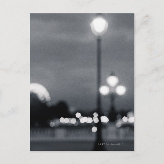lyktstolpe på Pont Alexander i Paris Vykort (Framsida)