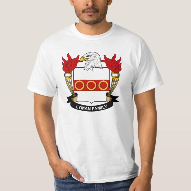 Lyman familjvapensköld tee shirt (Framsida)
