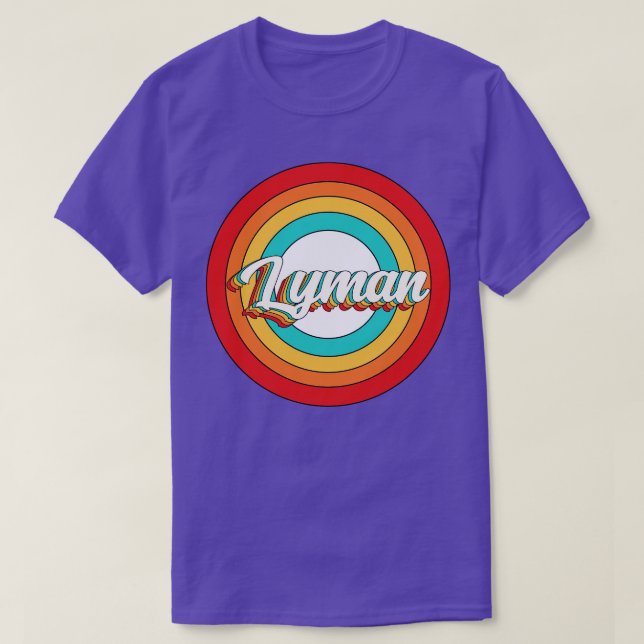 Lyman Namn Shirt Vintage Lyman Circle T (Design framsida)