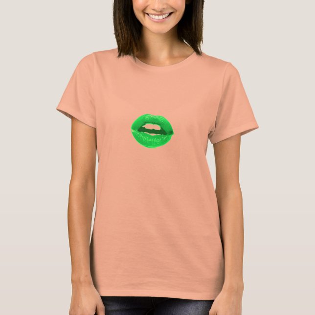 Lyme Chick Passande Dam Burnout Tee Shirt (Framsida)