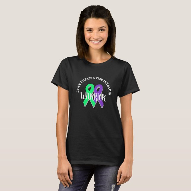 Lyme Disease and Fibromyalgia Warrior Shirt Tröja (Hel framsida)