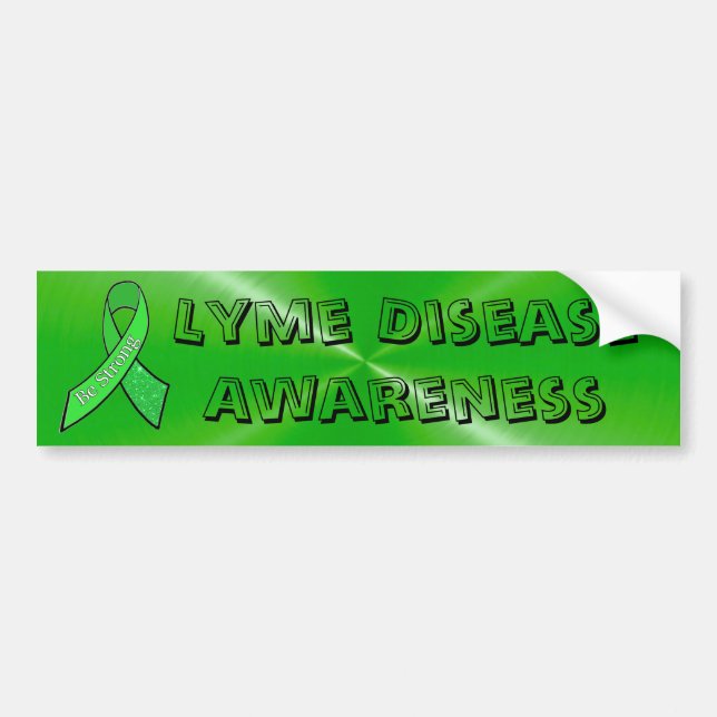 Lyme Disease Awareness Bumper Sticker Bildekal (Framsidan)