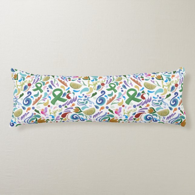 Lyme Disease Awareness Gifts Body Pillow Kroppskudde (Framsidan)