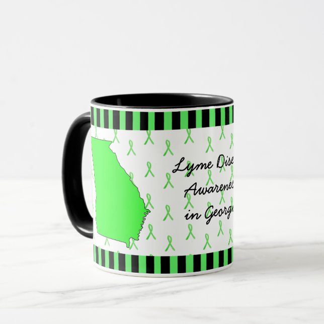 Lyme Disease Awareness in Georgia Coffee Mugg (Framsida vänster)