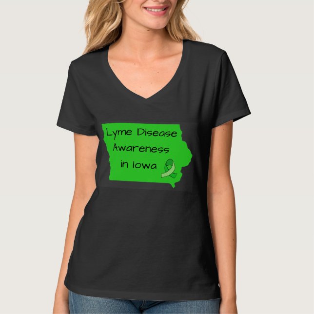 Lyme Disease Awareness in Iowa Shirt T-shirt (Framsida)