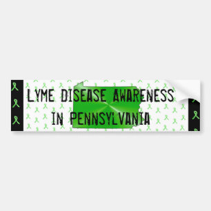 Lyme Disease Awareness in Pennsylvania Bumper Bildekal