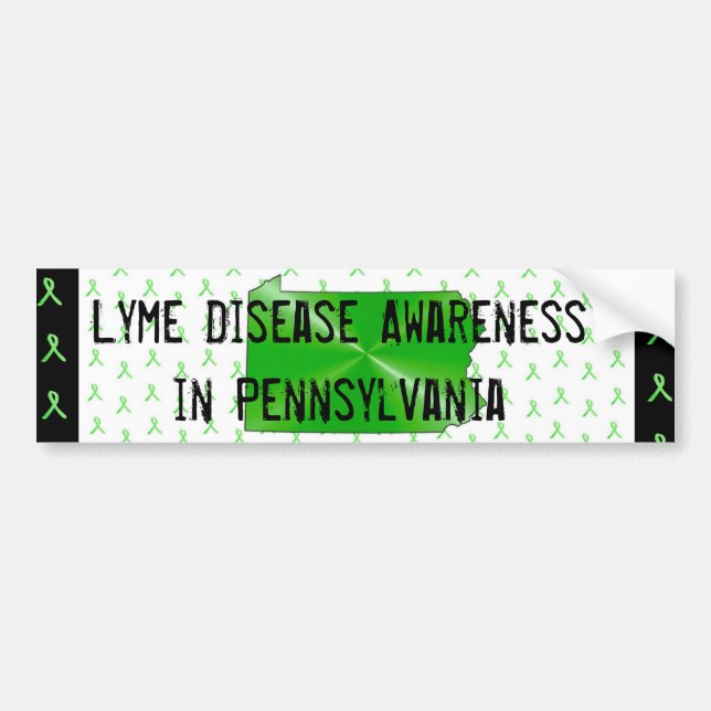 Lyme Disease Awareness in Pennsylvania Bumper Bildekal (Framsidan)