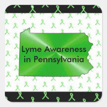 Lyme Disease Awareness in Pennsylvania Stickers