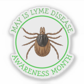 Lyme Disease Awareness Month | Deer Tick  Klistermärken