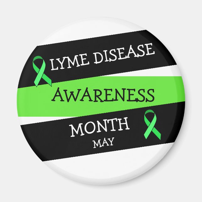 Lyme Disease Awareness Month Ribbon Magnet (Framsidan)