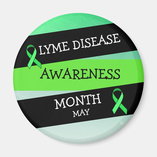 Lyme Disease Awareness Month Ribbon Magnet (Framsidan)