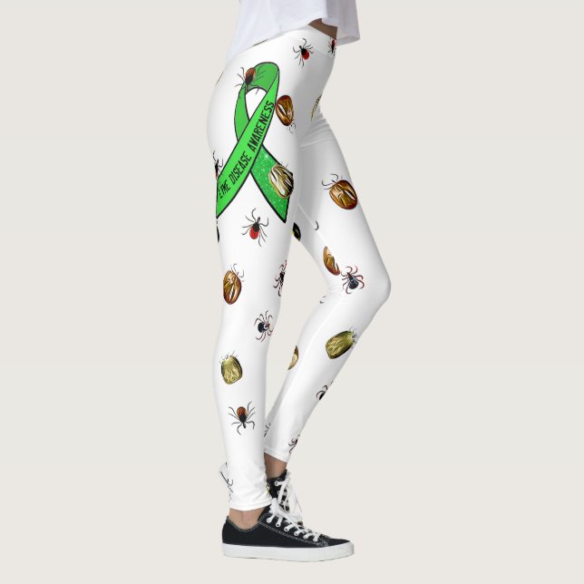 Lyme Disease Awareness Ticks Leggings (Höger)