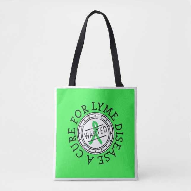 Lyme Disease Awareness Tote Bag Tygkasse (Framsida)