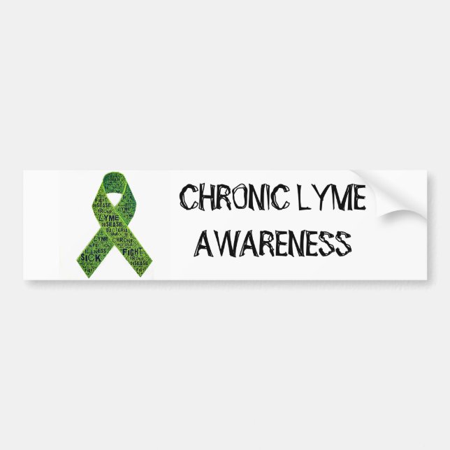 Lyme Disease Bumper Sticker Bildekal (Framsidan)