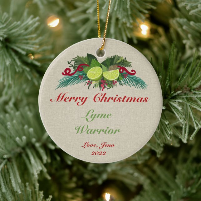Lyme Disease Christmas Ornament Gift #lymedisease  (Träd)