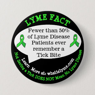 Lyme Disease Fact Buttons for Awareness Events Knapp