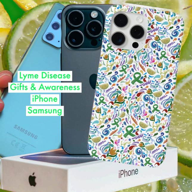 Lyme Disease Gifts, Grönt Ribbon Awareness (Lyme Disease iPhone & Samsung cases. Gifts & Awareness products. #lyme #lymedisease)