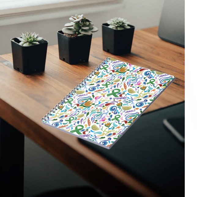 Lyme Disease Gifts, Grönt Ribbon Awareness Anteckningsbok (Lyme Disease Medical Journal, Green Ribbon Notes #lyme #lymedisease #notebook)