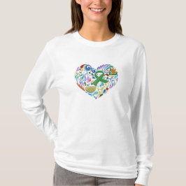 Lyme Disease Heart Awareness Långärmad shirt T Shirt