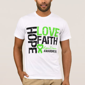 Lyme Disease Hope Kärlek Faith T Shirt