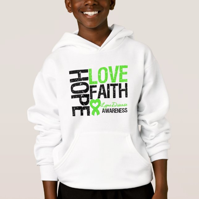 Lyme Disease Hope Kärlek Faith Tröja (Framsida)