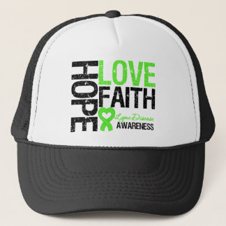 Lyme Disease Hope Kärlek Faith Truckerkeps