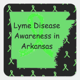 Lyme Disease in Arkansas Stickers Fyrkantigt Klistermärke