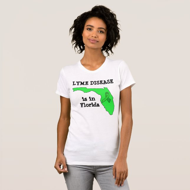 Lyme Disease in Florida Awareness Shirt T-shirt (Hel framsida)