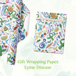 Lyme Disease Present Gift Wrap #lyme #lymedisease Presentpapper