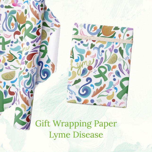 Lyme Disease Present Gift Wrap #lyme #lymedisease Presentpapper (Skapare uppladdad)