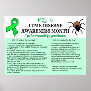 Lyme Disease Prevention Education Poster
