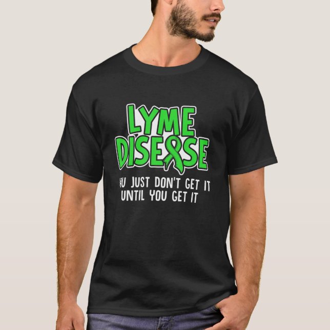 Lyme Disease Survivor Infect Warrior Awareness T Shirt (Framsida)