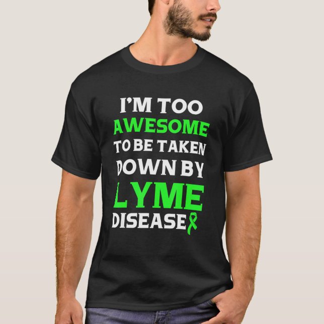 Lyme Disease Survivor Warrior Awareness 13 T Shirt (Framsida)