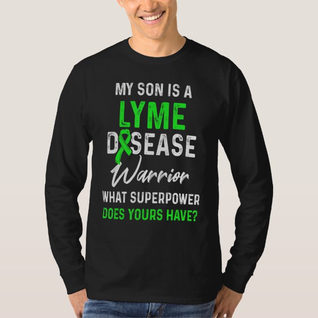 Lyme Disease Survivor Warrior Awareness 18 T Shirt (Framsida)