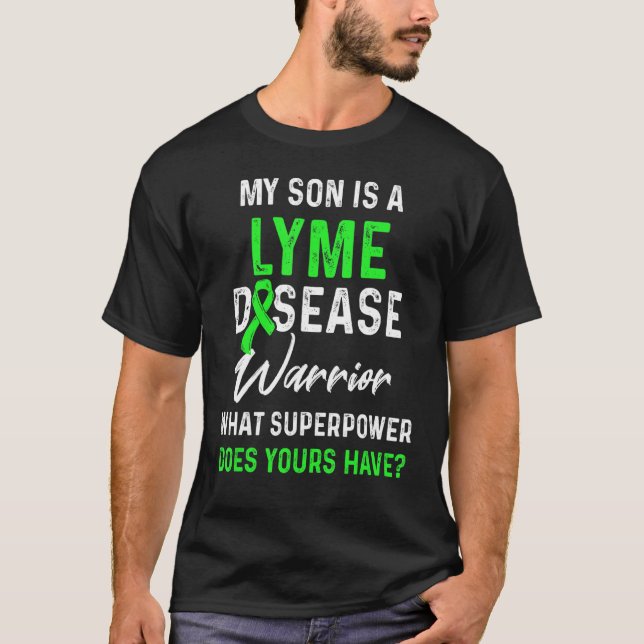 Lyme Disease Survivor Warrior Awareness 18 T Shirt (Framsida)