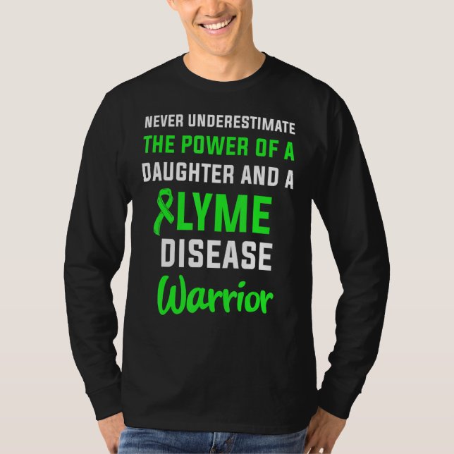 Lyme Disease Survivor Warrior Awareness 27 T Shirt (Framsida)