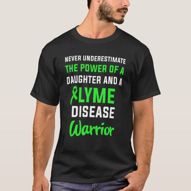 Lyme Disease Survivor Warrior Awareness 27 T Shirt (Framsida)