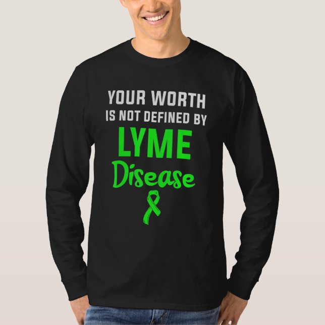 Lyme Disease Survivor Warrior Awareness 35 T Shirt (Framsida)